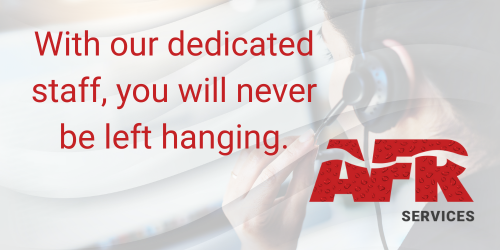 With our dedicated staff, you will never be left hanging.